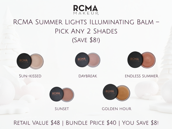 RCMA Summer Lights Illuminating Balm – Pick Any 2 Shades for $40 (Save $8!)
